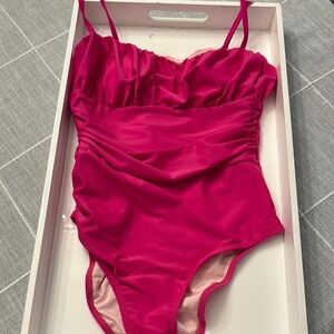 Cupshe Women's One Piece Swimsuit - Hot Pink